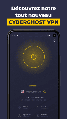 Capture d'écran de l'application CyberGhost - #1