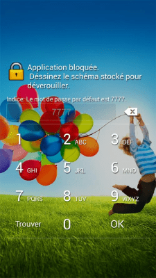 Capture d'écran de l'application Perfect App Lock (frança) - #1