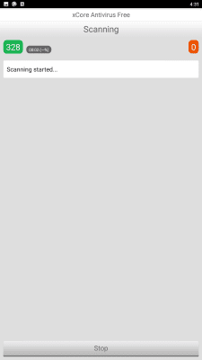 Capture d'écran de l'application xCore Antivirus - #3