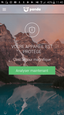 Capture d'écran de l'application Panda Dome Antivirus et VPN - #1