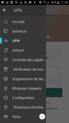 Capture d'écran de l'application Panda Dome Antivirus et VPN - #6