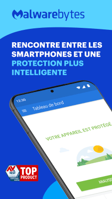 Capture d'écran de l'application Malwarebytes: Analyse de Virus - #1