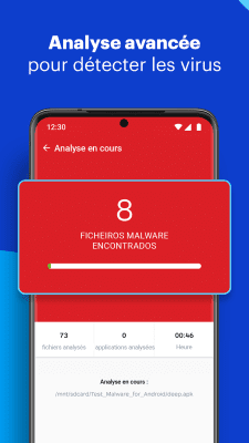 Capture d'écran de l'application Malwarebytes: Analyse de Virus - #3