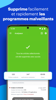 Capture d'écran de l'application Malwarebytes: Analyse de Virus - #5