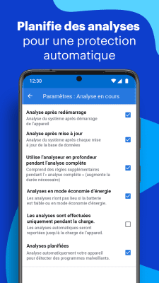 Capture d'écran de l'application Malwarebytes: Analyse de Virus - #8