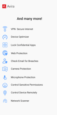 Capture d'écran de l'application Avira Security Antivirus & VPN - #7