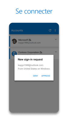 Capture d'écran de l'application Microsoft Authenticator - #1