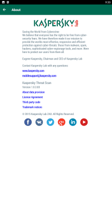 Capture d'écran de l'application Kaspersky Threat Scan - #4