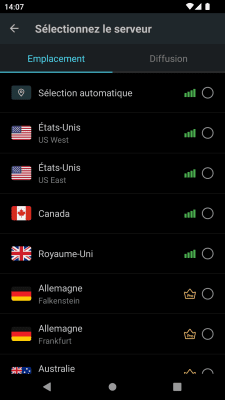 Capture d'écran de l'application Secure VPN - #2