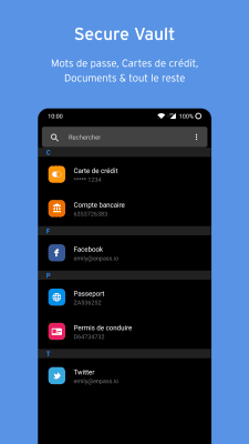 Capture d'écran de l'application Enpass Password Manager - #3