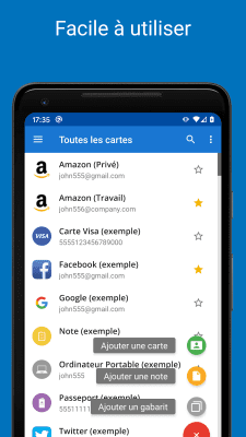 Capture d'écran de l'application Password Manager SafeInCloud - #3