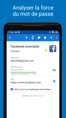 Capture d'écran de l'application Password Manager SafeInCloud - #6