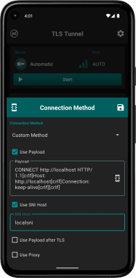 Capture d'écran de l'application TLS Tunnel - #6