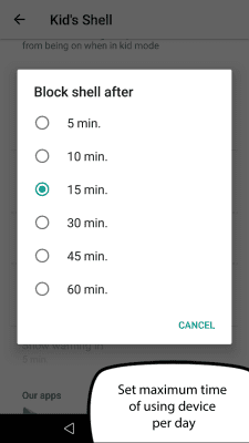 Capture d'écran de l'application Kid's Shell - le coin des enfants - #8