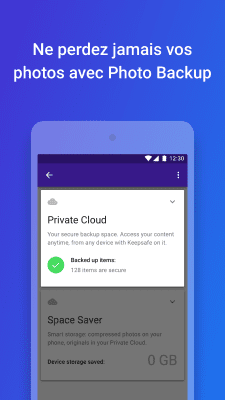 Capture d'écran de l'application Dossier Photo Secret Keepsafe - #4