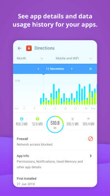 Capture d'écran de l'application GlassWire - #7