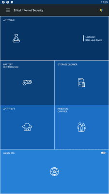 Capture d'écran de l'application Zillya! Internet Security&Scanner for Android - #1