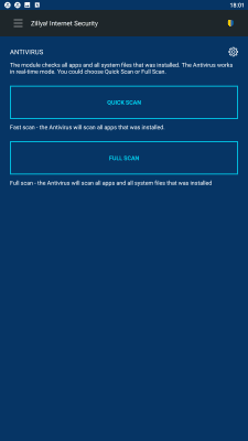 Capture d'écran de l'application Zillya! Internet Security&Scanner for Android - #4
