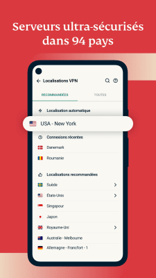 Capture d'écran de l'application ExpressVPN - #3