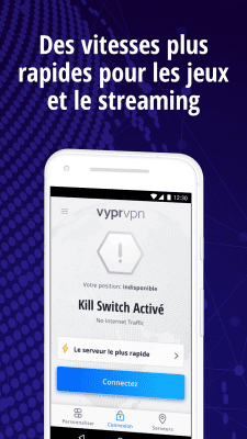 Capture d'écran de l'application VyprVPN pour Android - #6