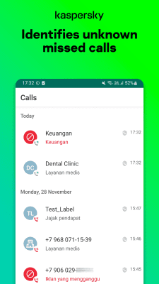Capture d'écran de l'application Anti-spam: Kaspersky Who Calls - #3