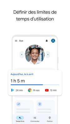Capture d'écran de l'application Google Family Link (pour les parents) - #1