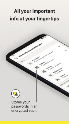 Capture d'écran de l'application Norton Password Manager - #1