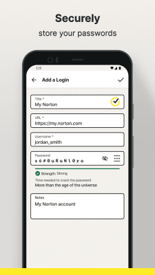 Capture d'écran de l'application Norton Password Manager - #3