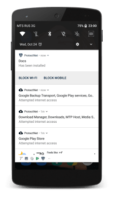 Capture d'écran de l'application Protect Net : Pare-feu pour Android sans root - #6