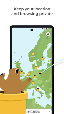 Capture d'écran de l'application TunnelBear VPN - #1