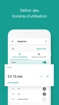 Capture d'écran de l'application Google Contrôle parental Family Link - #4