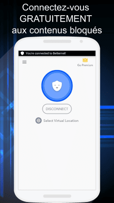 Capture d'écran de l'application VPN Betternet: Unlimited Proxy - #1