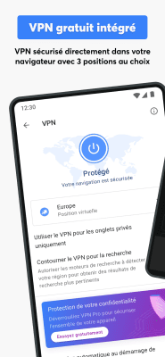 Capture d'écran de l'application Navigateur Opera avec VPN - #4