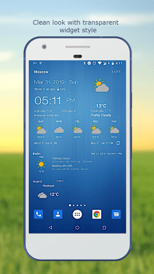 Capture d'écran de l'application Météo & Horloge Widget - #3