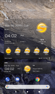 Capture d'écran de l'application Météo & Horloge Widget - #8