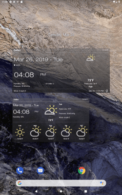 Capture d'écran de l'application Météo & Horloge Widget - #13