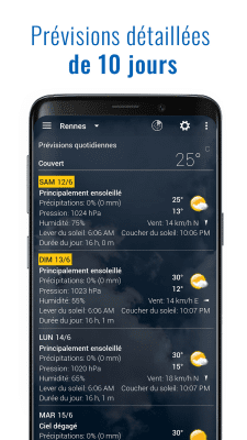 Capture d'écran de l'application Météo et horloge transparent - #6