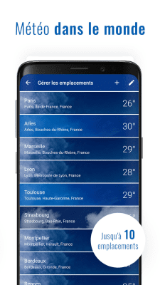 Capture d'écran de l'application Météo et horloge transparent - #8