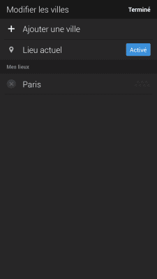 Capture d'écran de l'application Yahoo Météo - #5