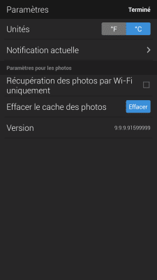 Capture d'écran de l'application Yahoo Météo - #6