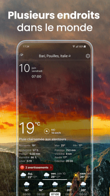 Capture d'écran de l'application Météo Live - #7