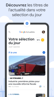 Capture d'écran de l'application Google Actualités - #1