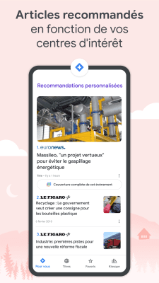 Capture d'écran de l'application Google Actualités - #4