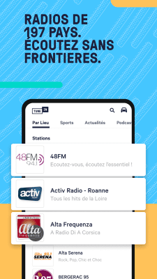 Capture d'écran de l'application TuneIn Radio - #5
