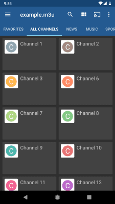 Capture d'écran de l'application IPTV - #3
