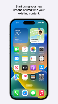 Capture d'écran de l'application Migrer vers iOS - #3