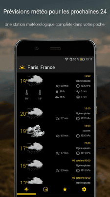 Capture d'écran de l'application Prévisions météo 16 jours - #1