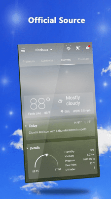 Capture d'écran de l'application GO Prévisions Météo & Widgets - #5