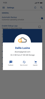 Capture d'écran de l'application G Cloud Backup - #5