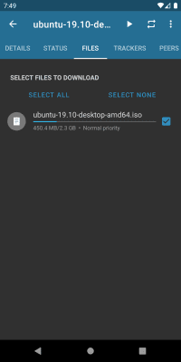 Capture d'écran de l'application Flud - Client torrent - #6